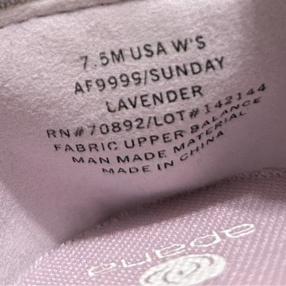 Apana Lavender Knit Slip-On Flats - Picture 2 of 6